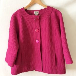 Chicos 1 (medium) Pink Textured Jacket
